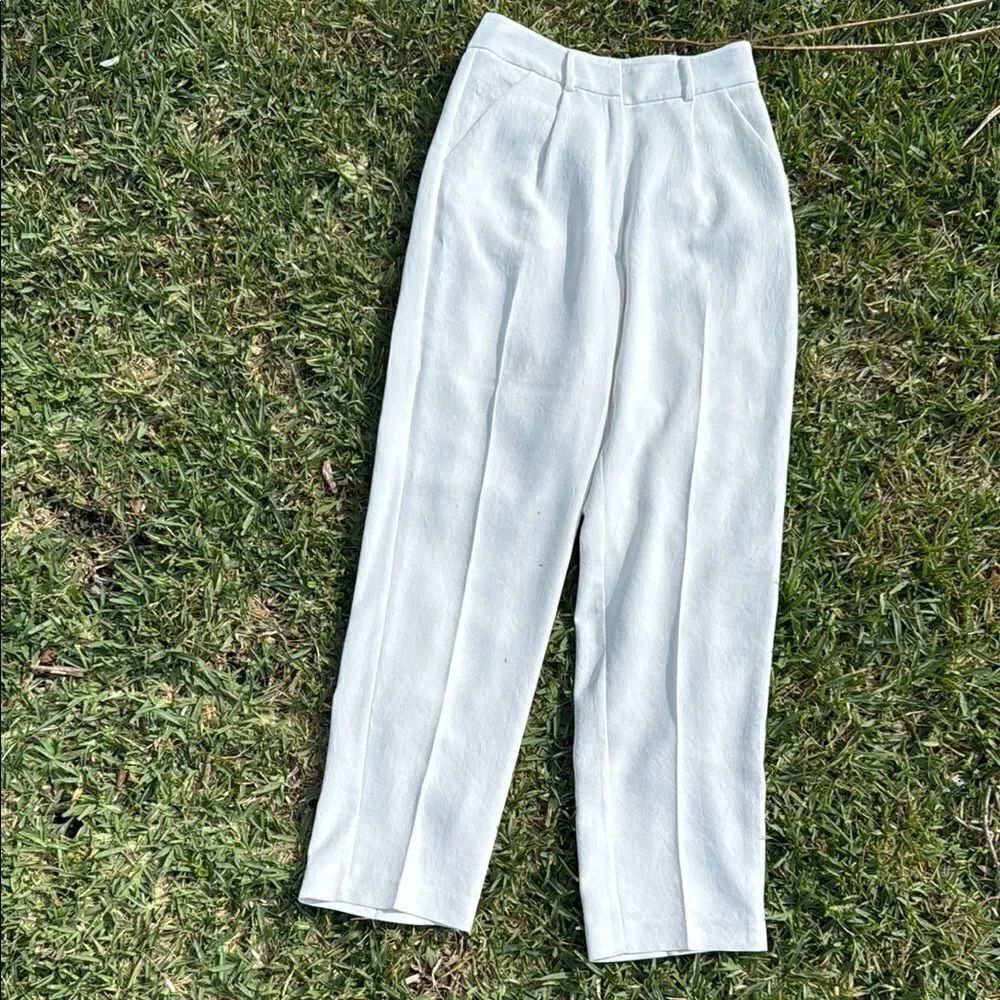 RONNY KOBO - Elegant White Trousers - Size XS - Worn Once Pants